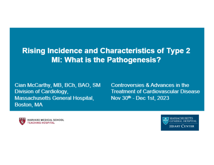 Rising Incidence and Characteristics of Type 2 MI: What is the Pathogenesis?